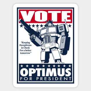 Transformers - GEN 1 - Vote Optimus Sticker